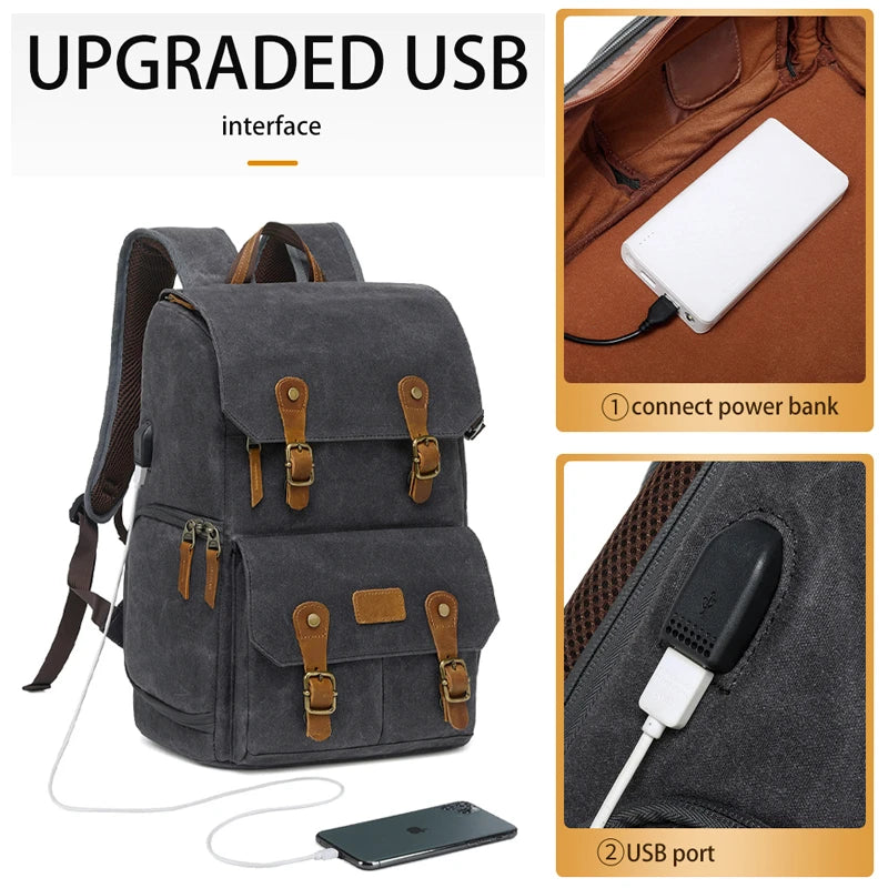 Brown Waxed Canvas Camera Bag The Store Bags