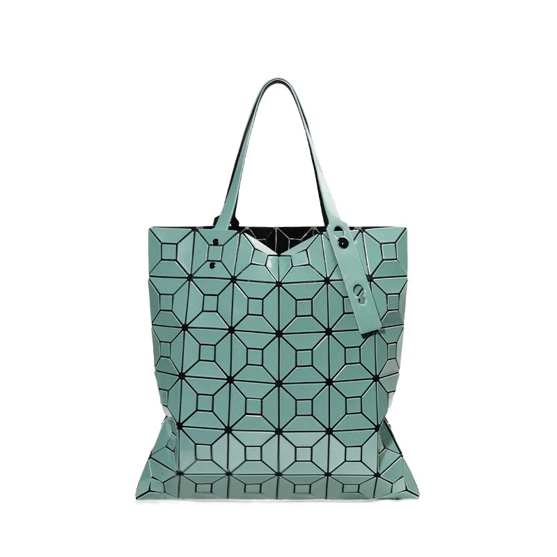 Geometric pattern tote bag The Store Bags green 