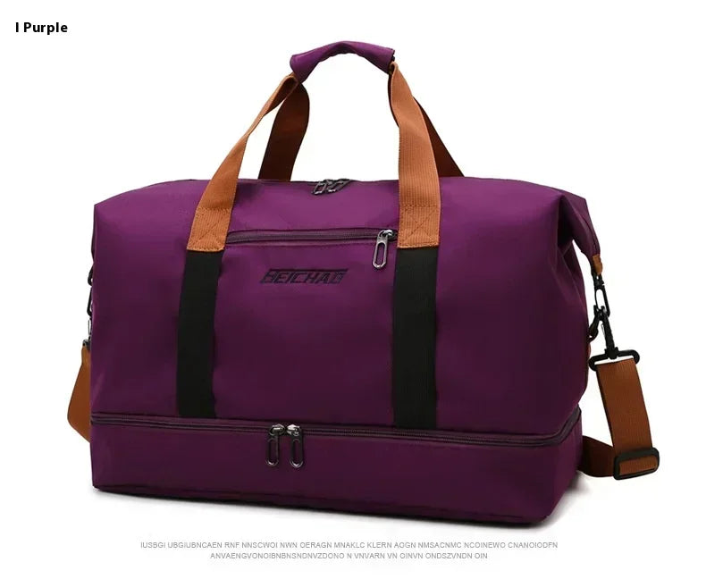 Womens Gym Bag With Separate Shoe Compartment The Store Bags Purple