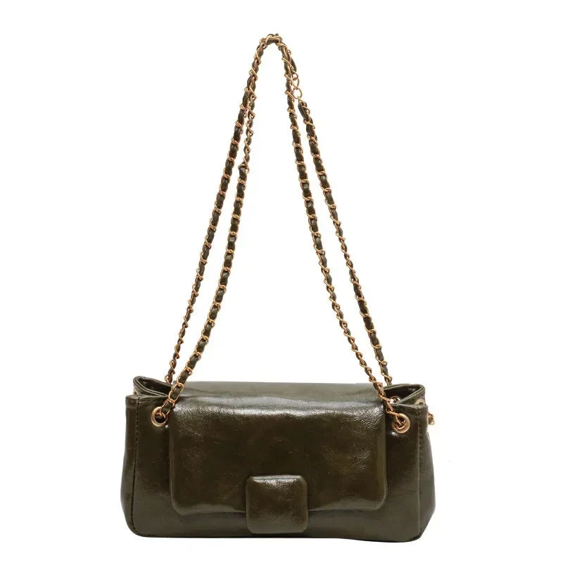 Bolso bandolera con asa de cadena