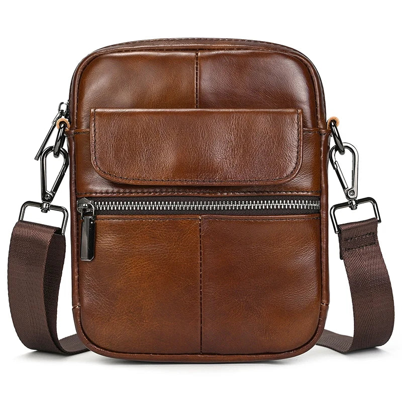 Vertical Leather Tablet Bag