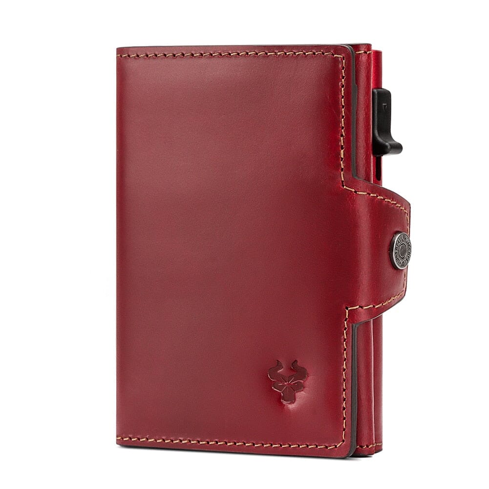 Tactical Leather Wallet For Men The Store Bags red