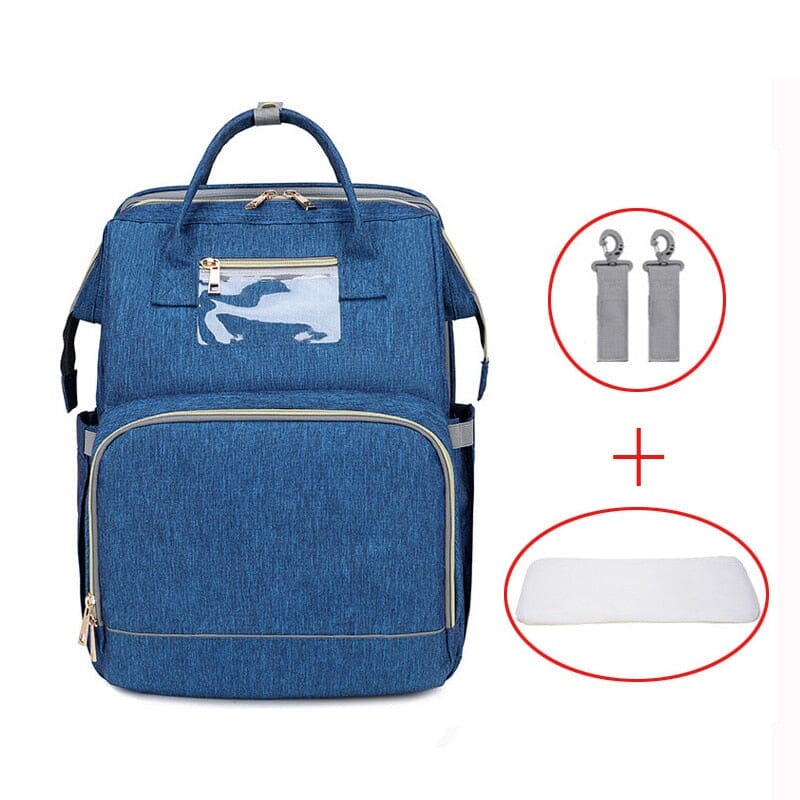 Famicare Nappy USB Backpack The Store Bags blue