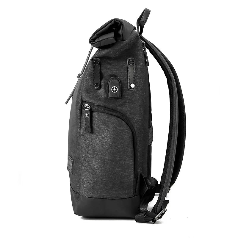 Roll Top USB Port 15.6 Inch Backpack The Store Bags
