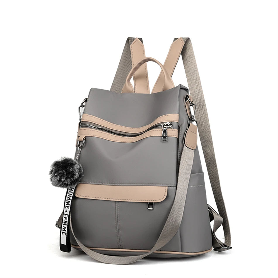 Bolso mochila casual antirrobo mujer