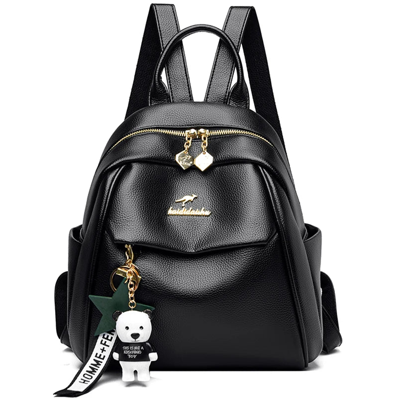 Mochila pequeña cuero mujer