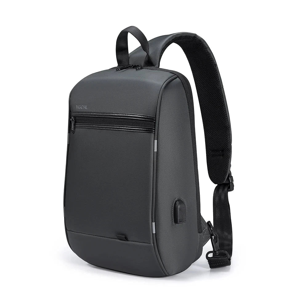 14 inch Charging USB Sling Bag The Store Bags Grey