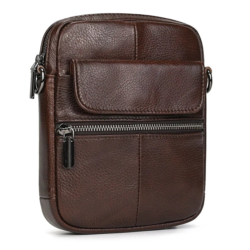 Vertical Leather Tablet Bag