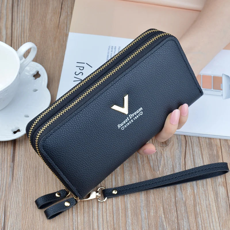 Cartera billetera mujer piel