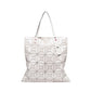 Geometric pattern tote bag The Store Bags Milk tea color 