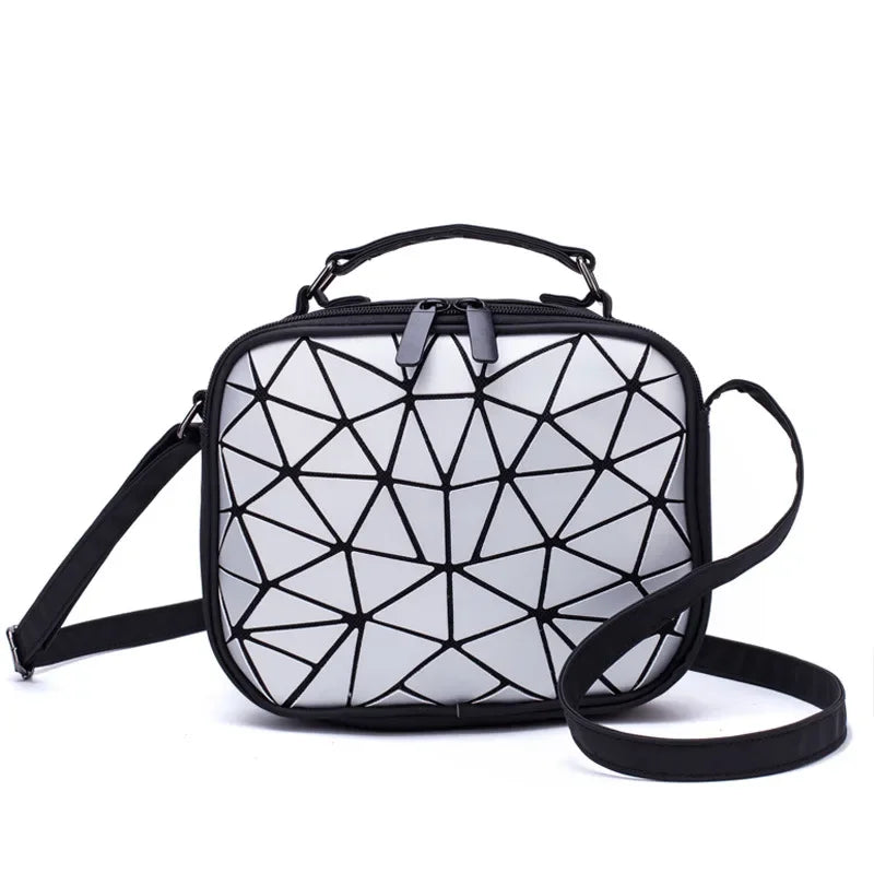 Geometric Clutch Bag The Store Bags matte5sliver