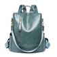 Theft Proof Faux Leather Backpack The Store Bags Blue 
