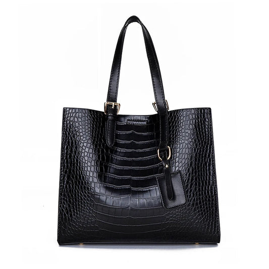 Croc Leather Tote The Store Bags