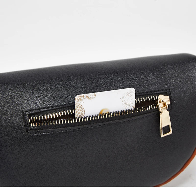 Orange Leather Fanny Pack The Store Bags