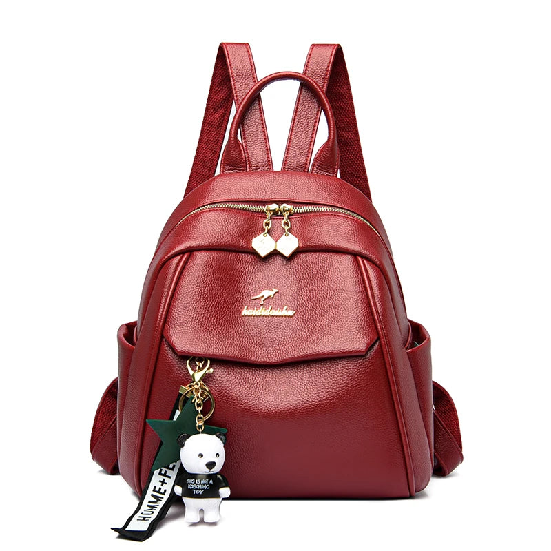 Mochila pequeña cuero mujer