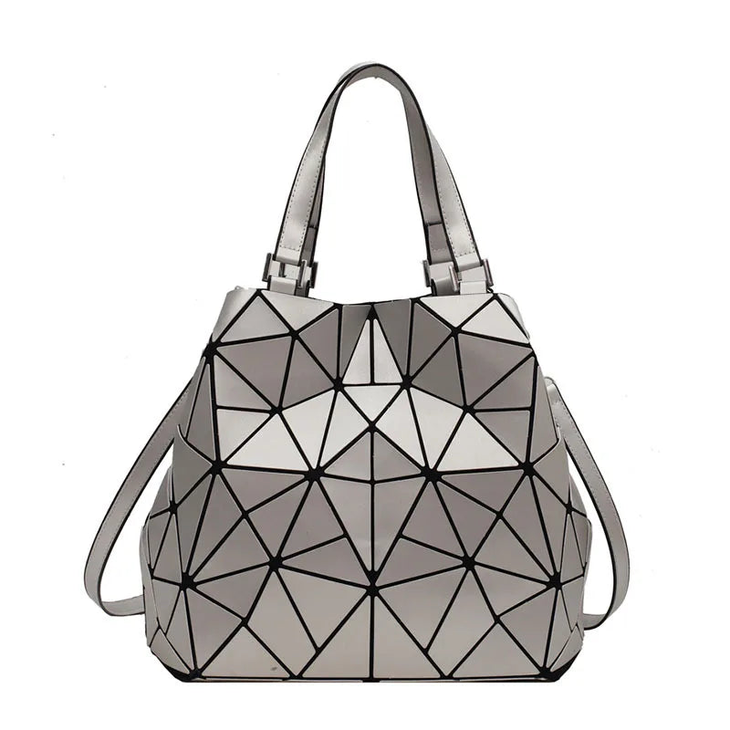 Silver Geometric Bag