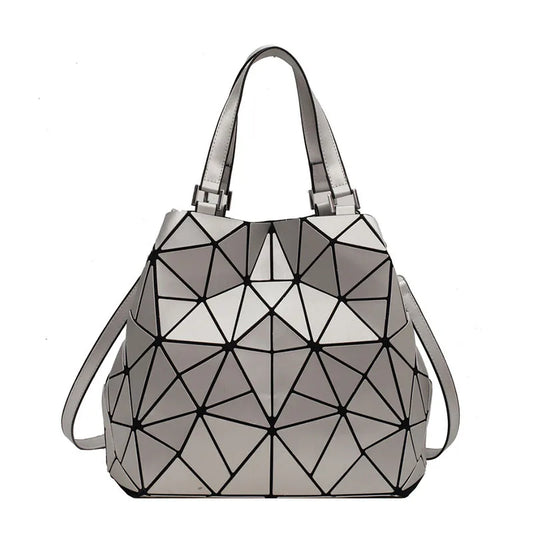 Silver Geometric Bag