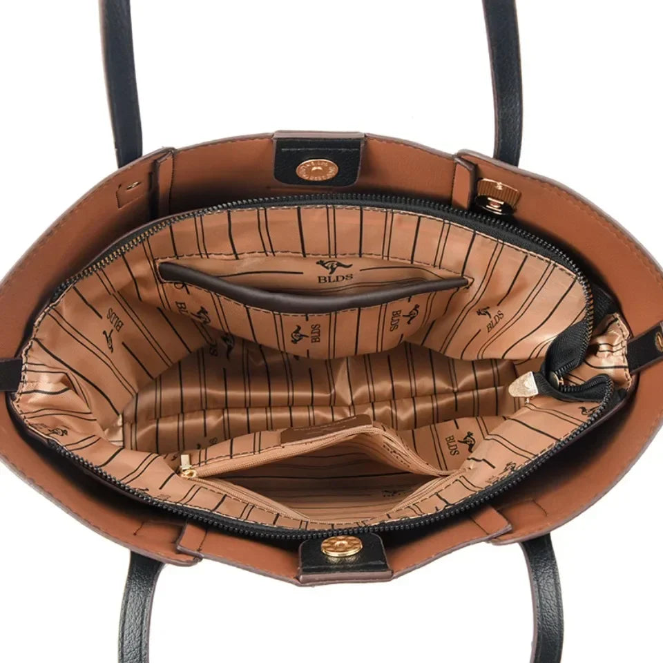 Bolsa tote de piel