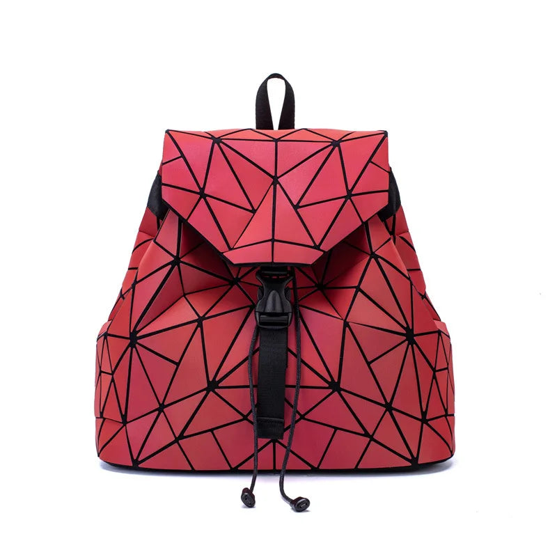 Geometric Drawstring Backpack