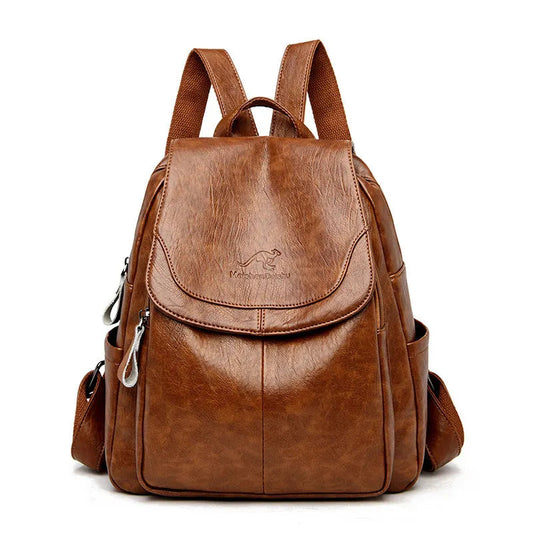 Concealed Carry Mini Backpack Purse The Store Bags Brown 28cm x 12cm x 32cm 