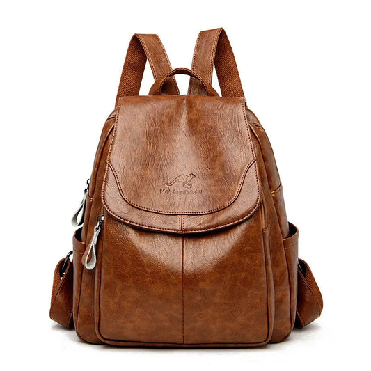 Concealed Carry Mini Backpack Purse The Store Bags Brown 28cm x 12cm x 32cm