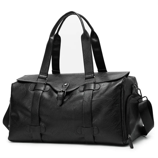 Leather Weekender Bag With Shoe Compartment The Store Bags black