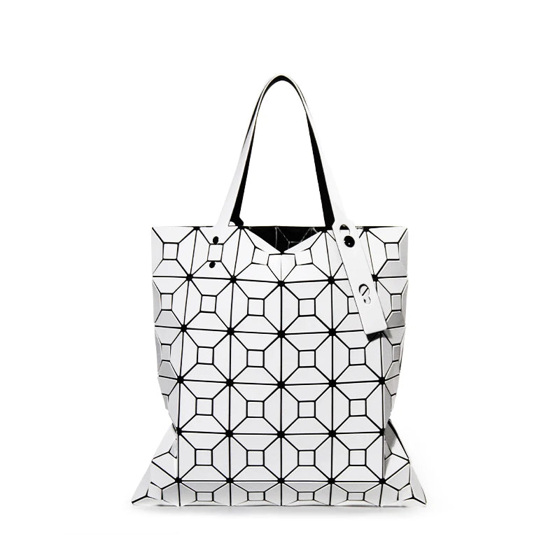 Geometric pattern tote bag The Store Bags white
