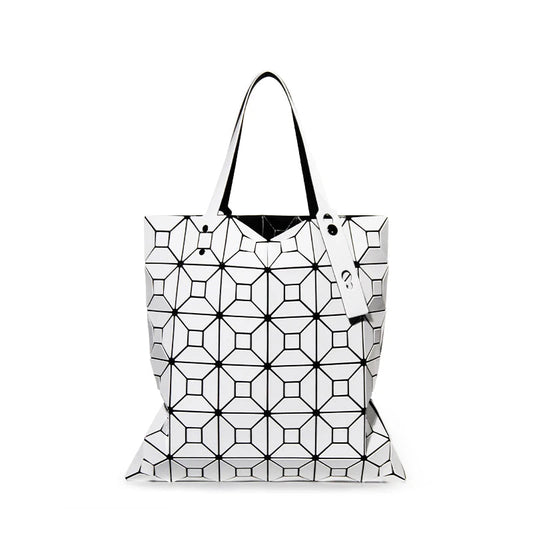 Geometric pattern tote bag The Store Bags white