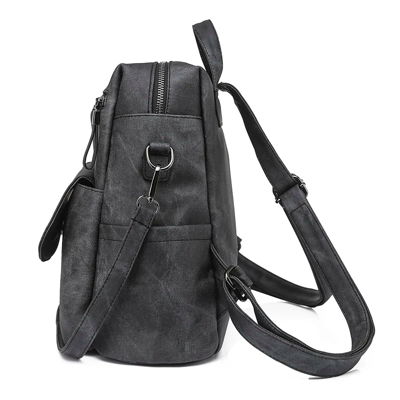 Leather Zip Top Backpack The Store Bags