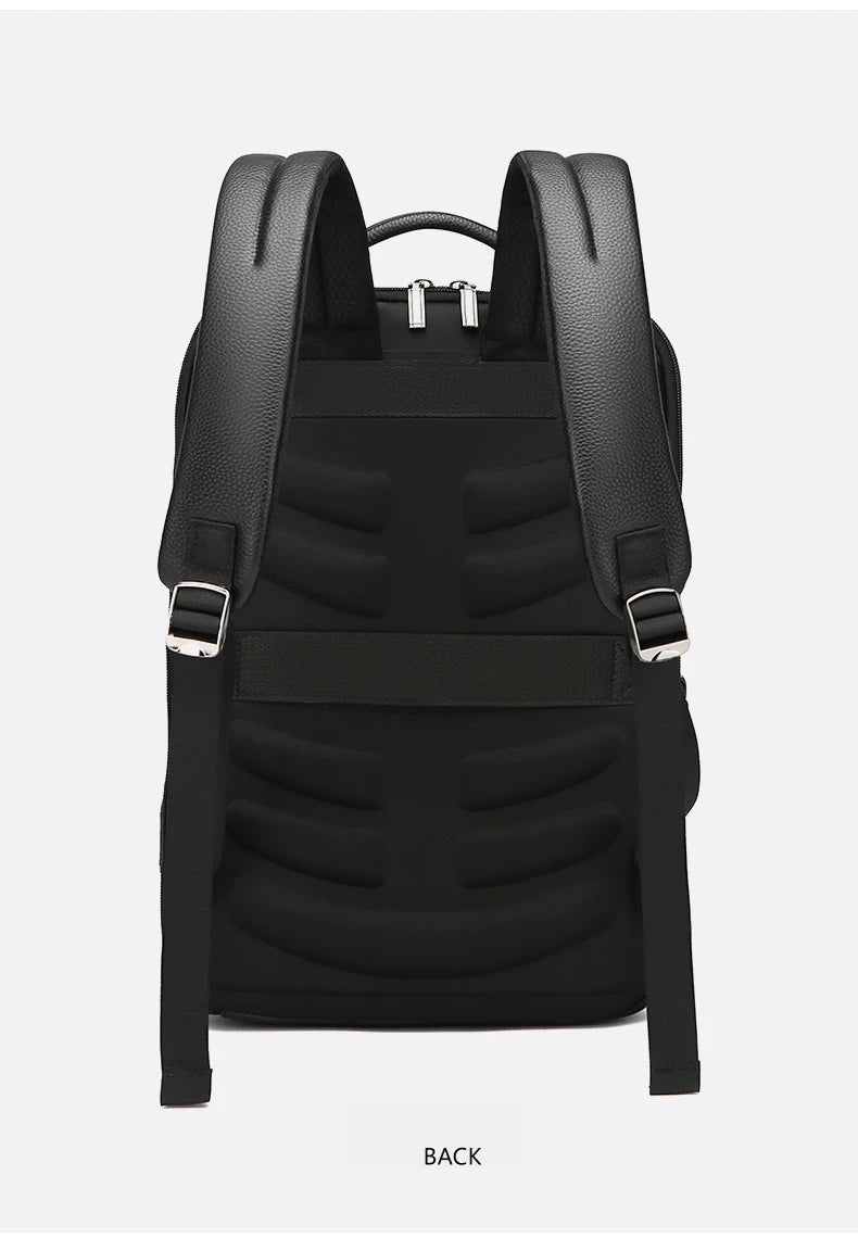 PU Leather Backpack With USB Charger The Store Bags
