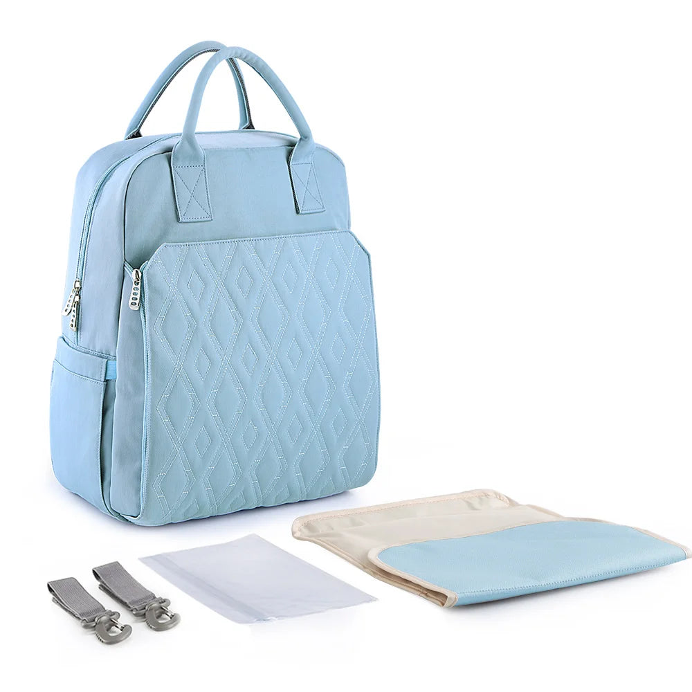 Diaper Bag Backpack With Attached Changing Pad