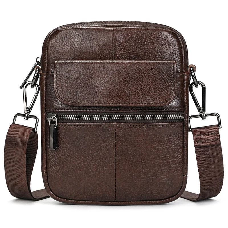 Vertical Leather Tablet Bag