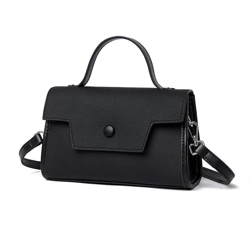 Dark Brown Leather Shoulder Bag The Store Bags Black