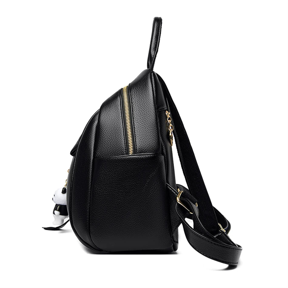 Mochila pequeña cuero mujer