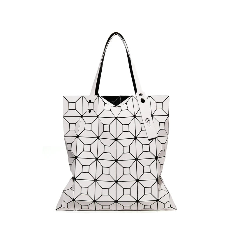 Geometric pattern tote bag The Store Bags beige 