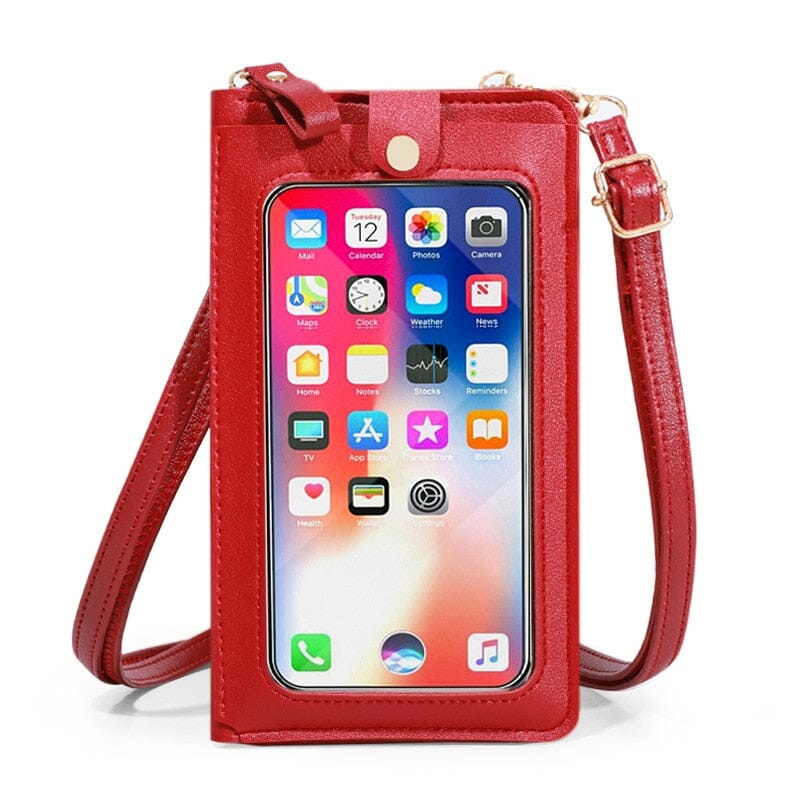 Leather Cellphone Bag The Store Bags Red 