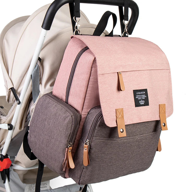Backpack Diaper Bag With Phone Charger