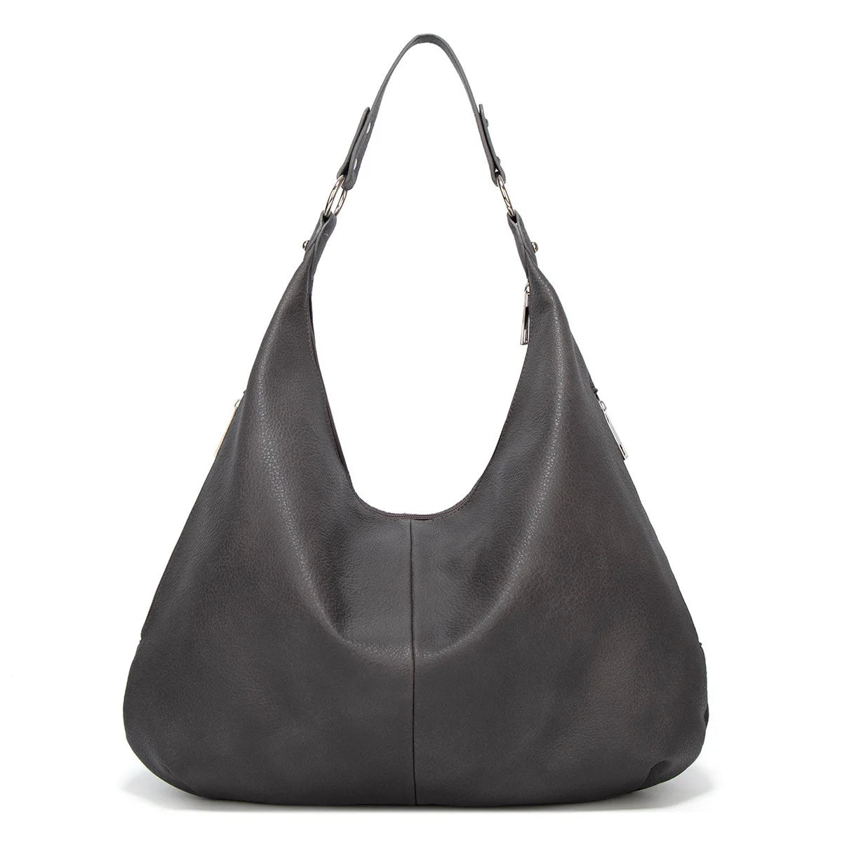 Black Leather Hobo Shoulder Bag The Store Bags C Dark Gray