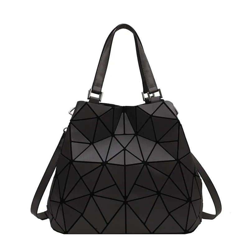 Silver Geometric Bag