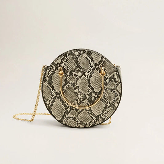 Round Clutch With Chain The Store Bags black