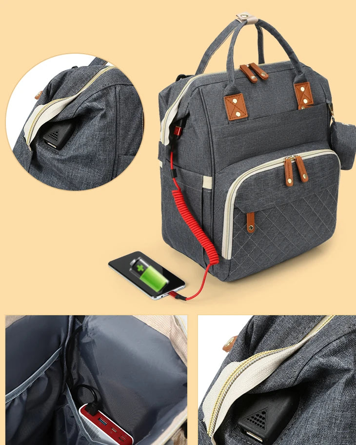 Lequeen Diaper Bag USB