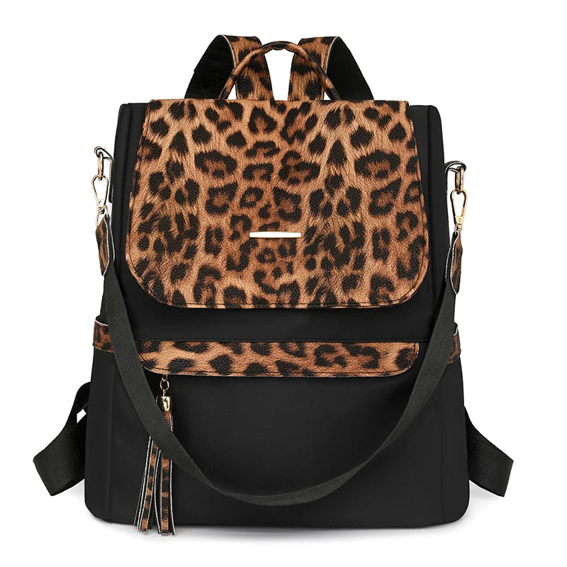 Cheetah Print Backpack Purse