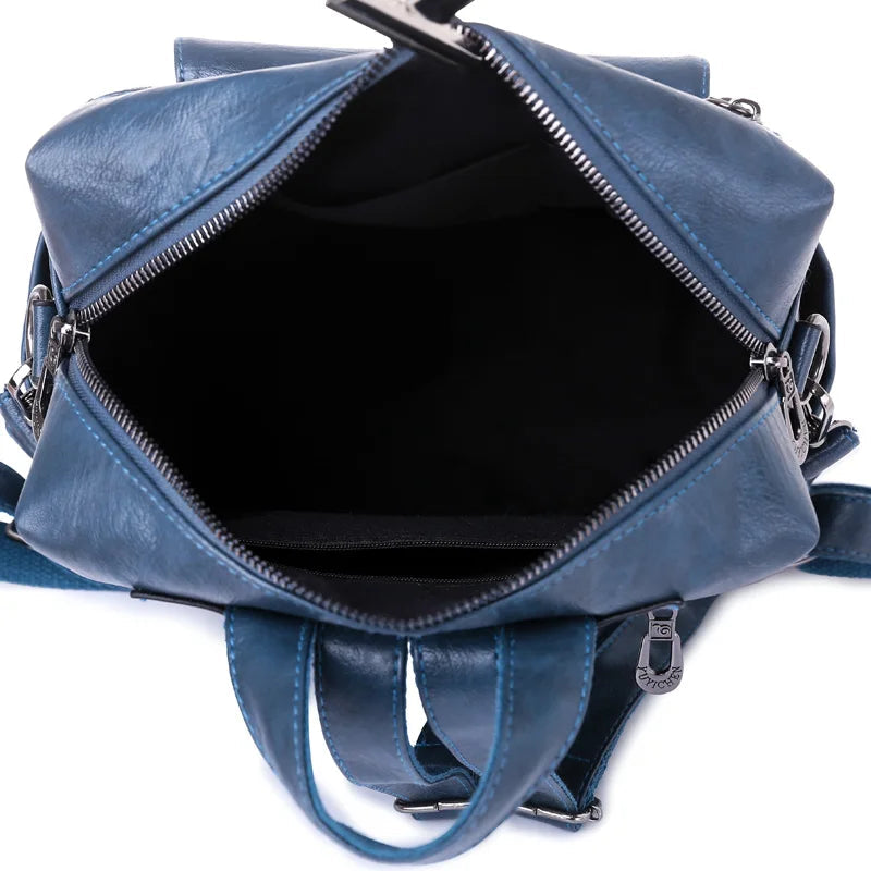 Leather Zip Top Backpack Purse The Store Bags