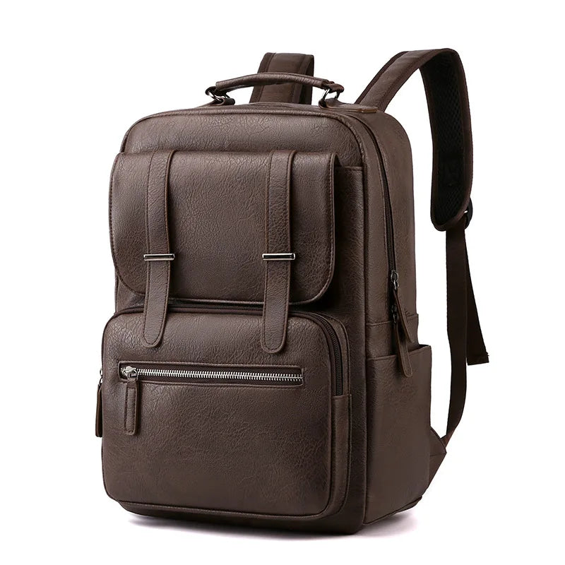 Mochila de cuero hombre portatil 15.6