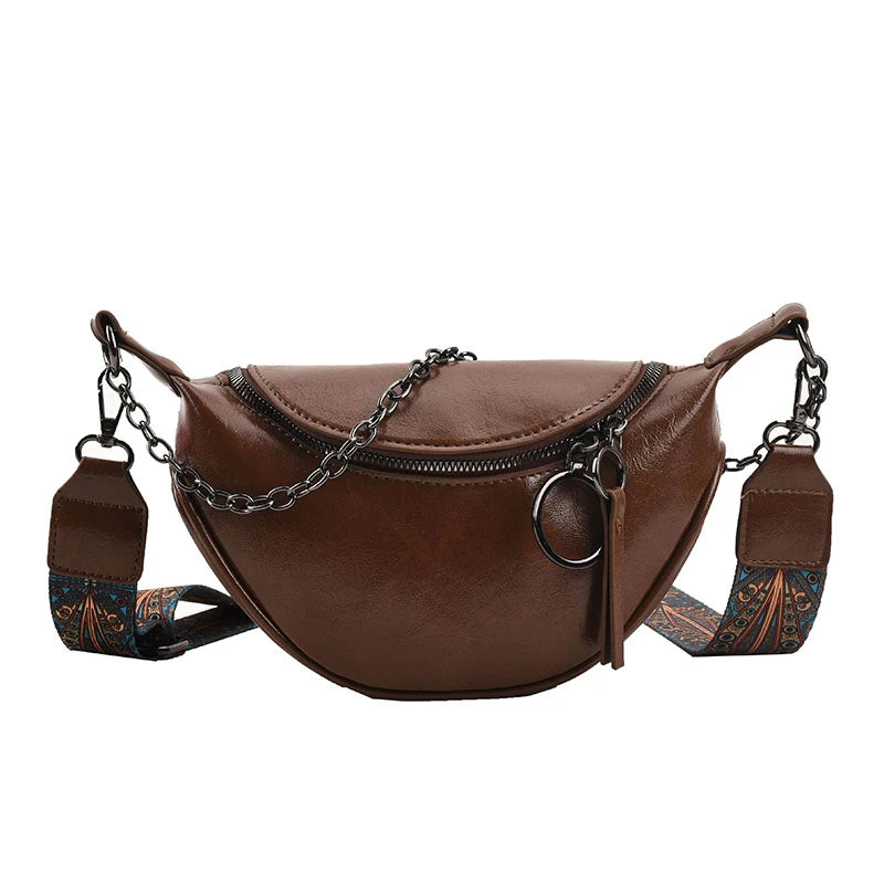 Cream Leather Fanny Pack The Store Bags Brown
