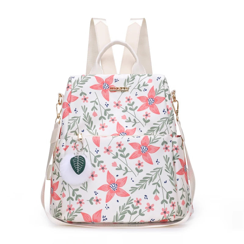 Anti Theft Backpack Purple The Store Bags Beige