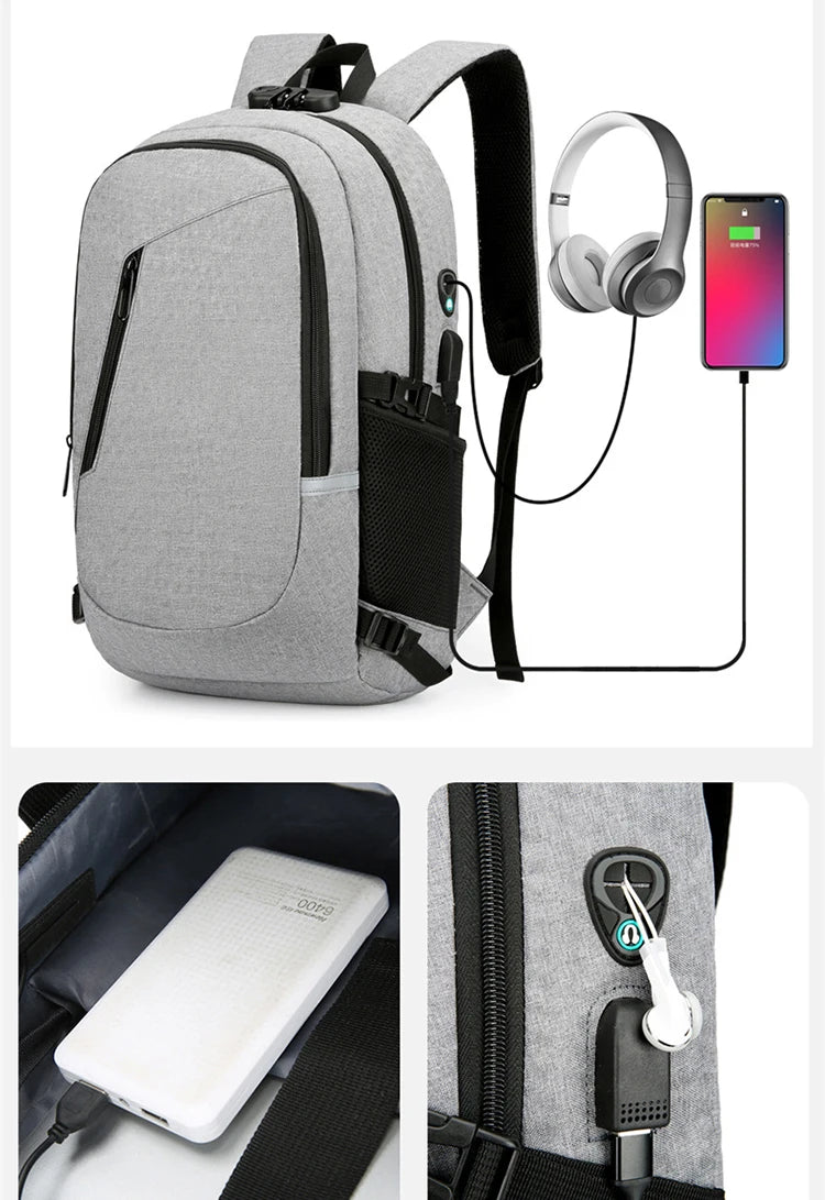 Backpack With Locking Zippers