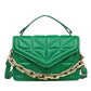 Quilted Handbag With Chain Strap The Store Bags B Green 