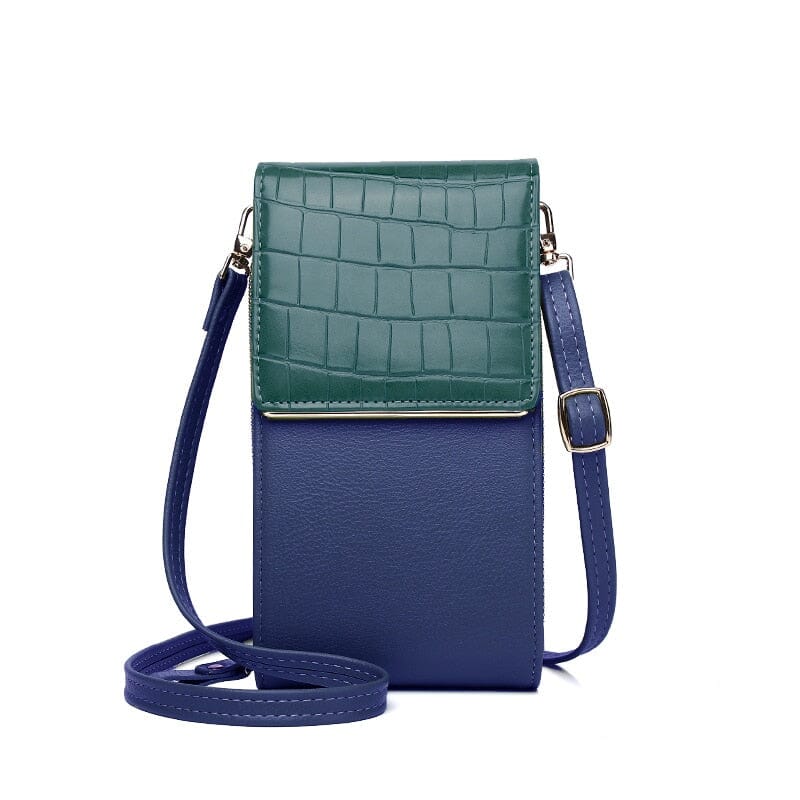 Leather Crossbody Phone Wallet The Store Bags Deep Blue 