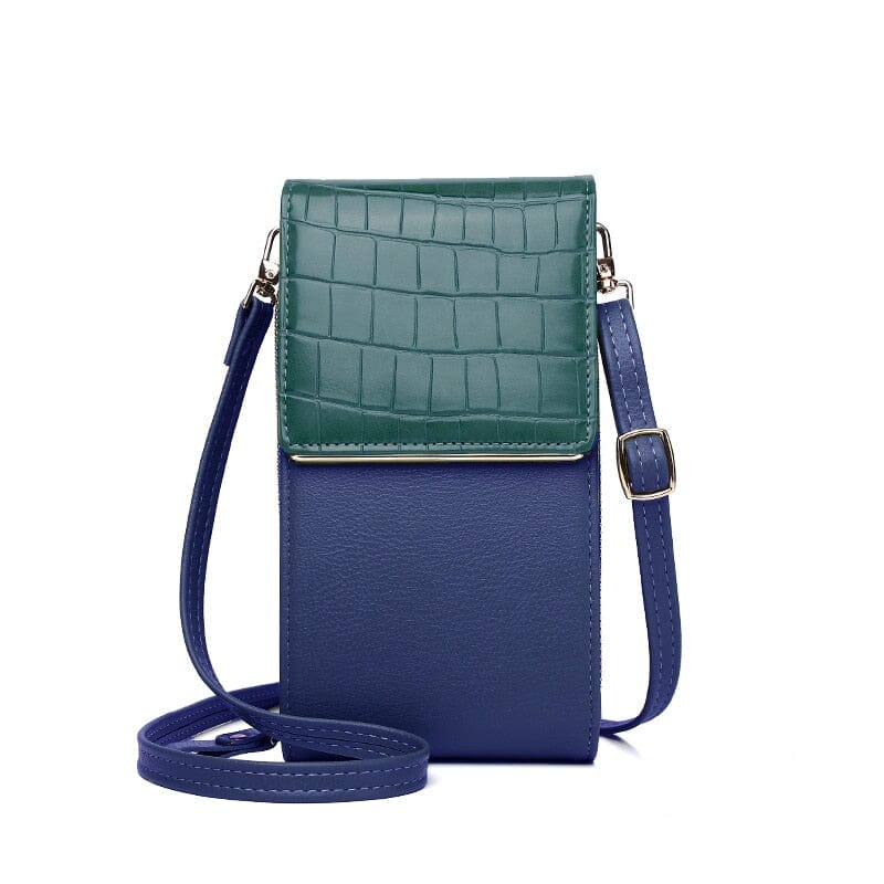 Leather Crossbody Phone Wallet The Store Bags Deep Blue
